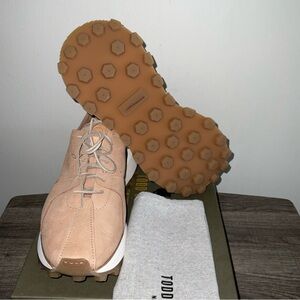 TODD SNYDER TUSCAN LEATHER RUNNING SNEAKERS MADE IN ITALY SIZE 9.5 DUST BAG NIB